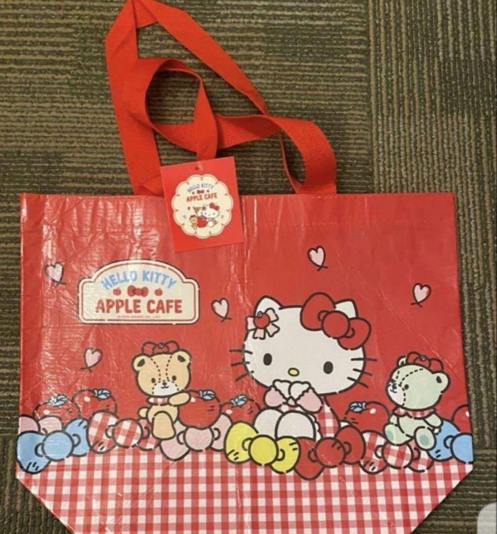 韓国☆ハローキティ アップルカフェ限定☆エコバッグ - メルカリ
