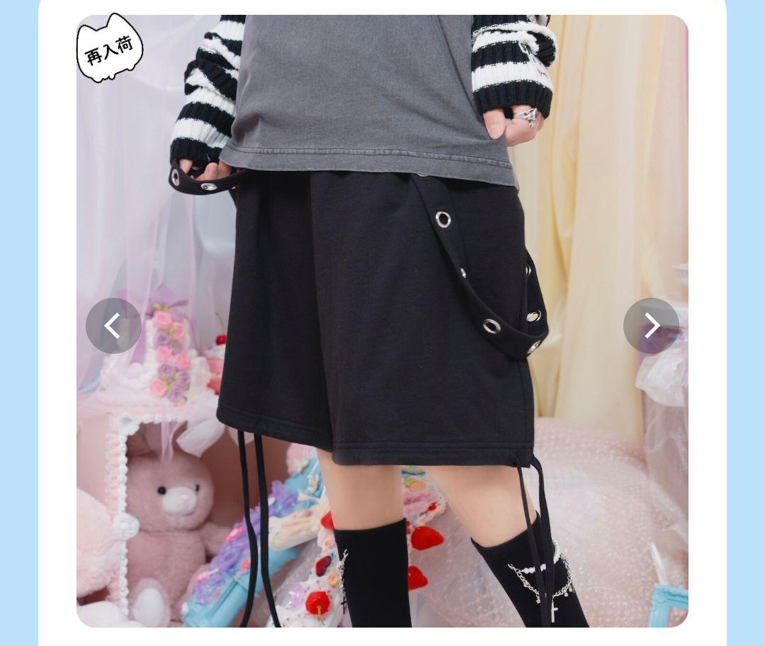 hauls はうるず じゃらじゃらサスペンダーショーツ - メルカリ