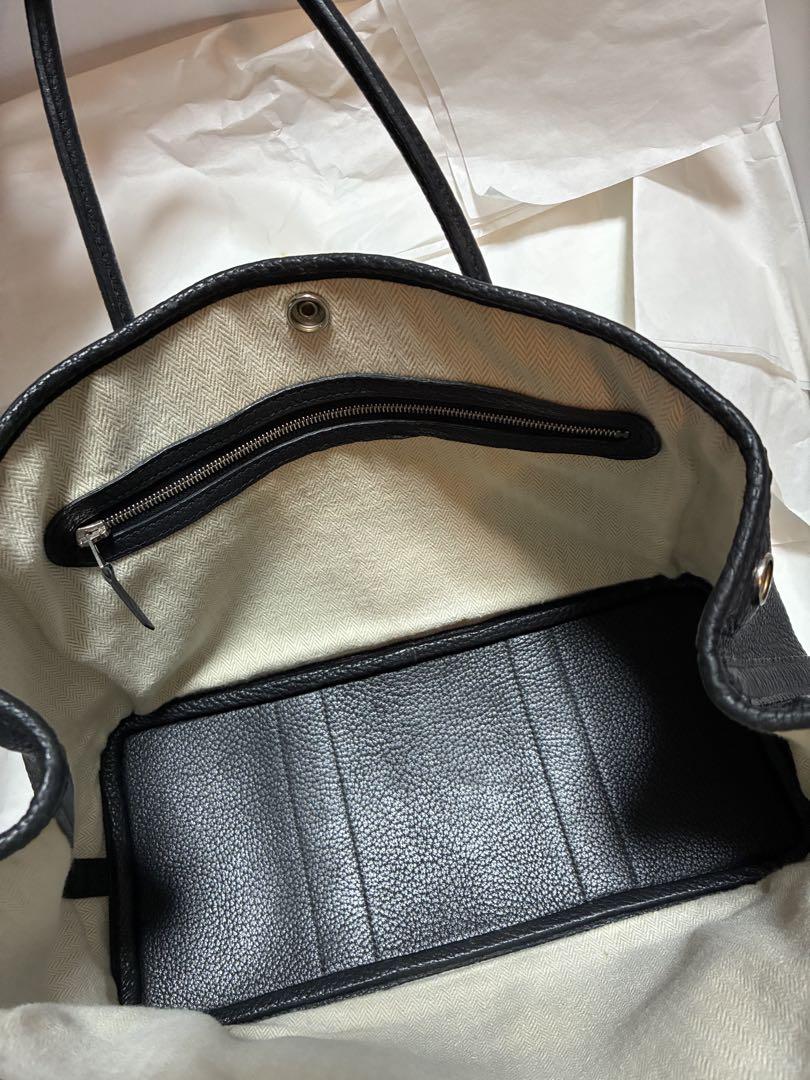 HERMES ガーデンパーティー　TPM 30 黒　エルメス　ネゴンダ