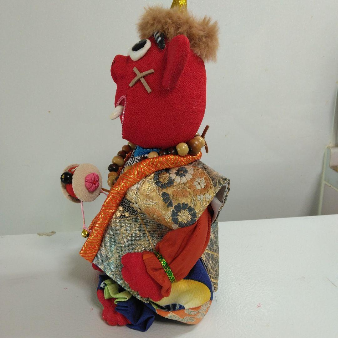 ちりめん古布ハンドメイド人形赤鬼 - メルカリ