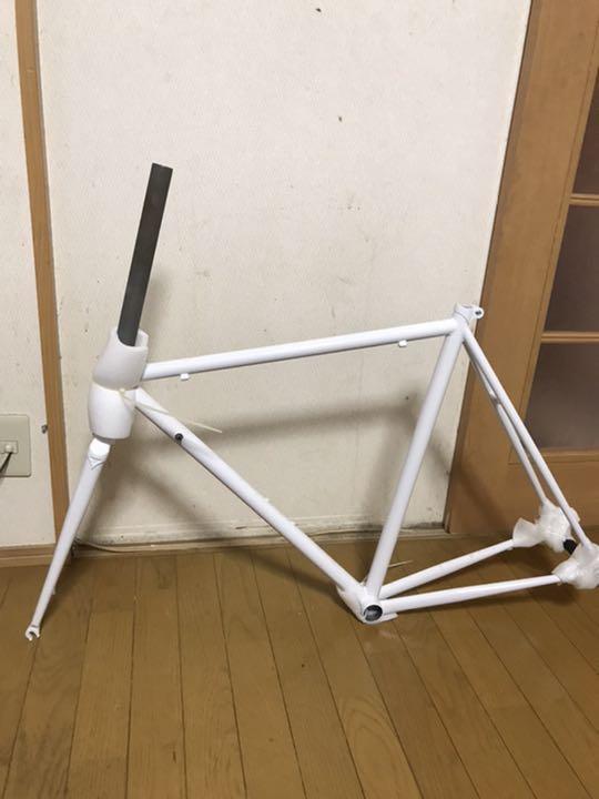 新品未使用のパシュート(前下がり)クロモリロードバイクフレーム