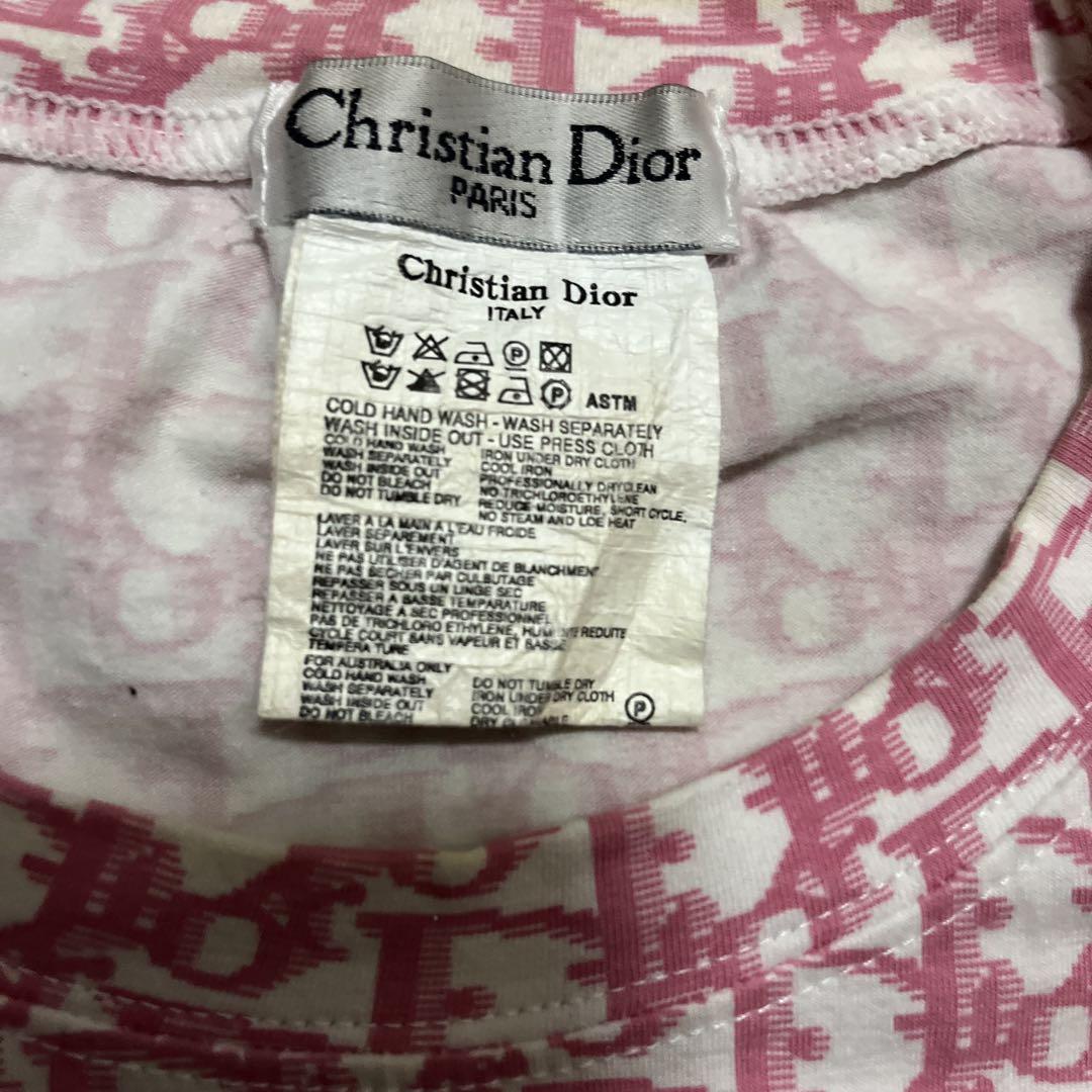 【超お買い得！】 Christian Dior クリスチャンディオール トロッター柄 Tシャツ トップス