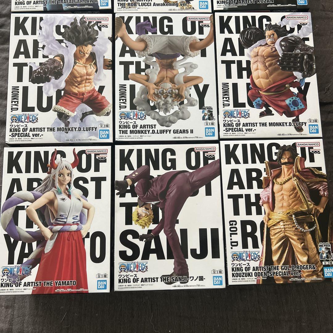 【スーパーセール】 ワンピース KING ロジャー ヤマト ルフィ 9体セット ARTIST OF コミック・アニメ