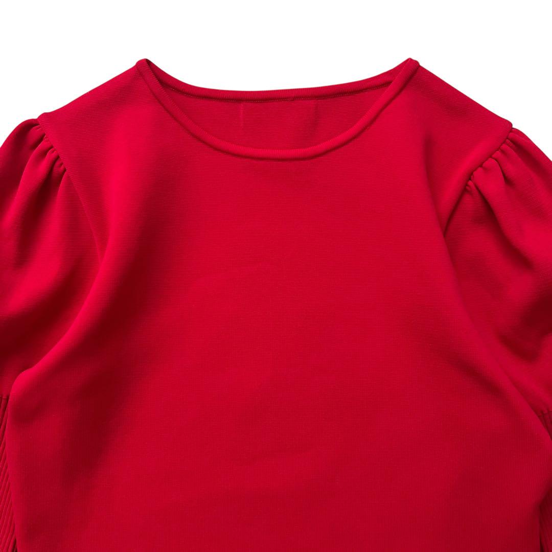 M'S GRACY エムズグレイシー パフスリーブ カットソー　40 M'S GRACY エムズグレイシー パフスリーブウールニット リボン