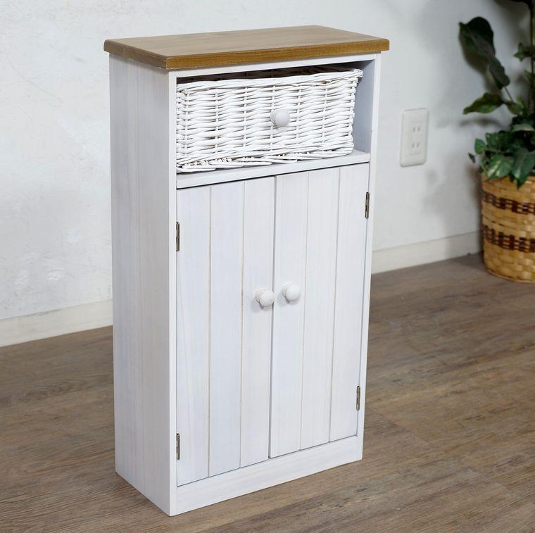 オレンジジュース　スリム　トイレラック　サニタリー収納　完成品