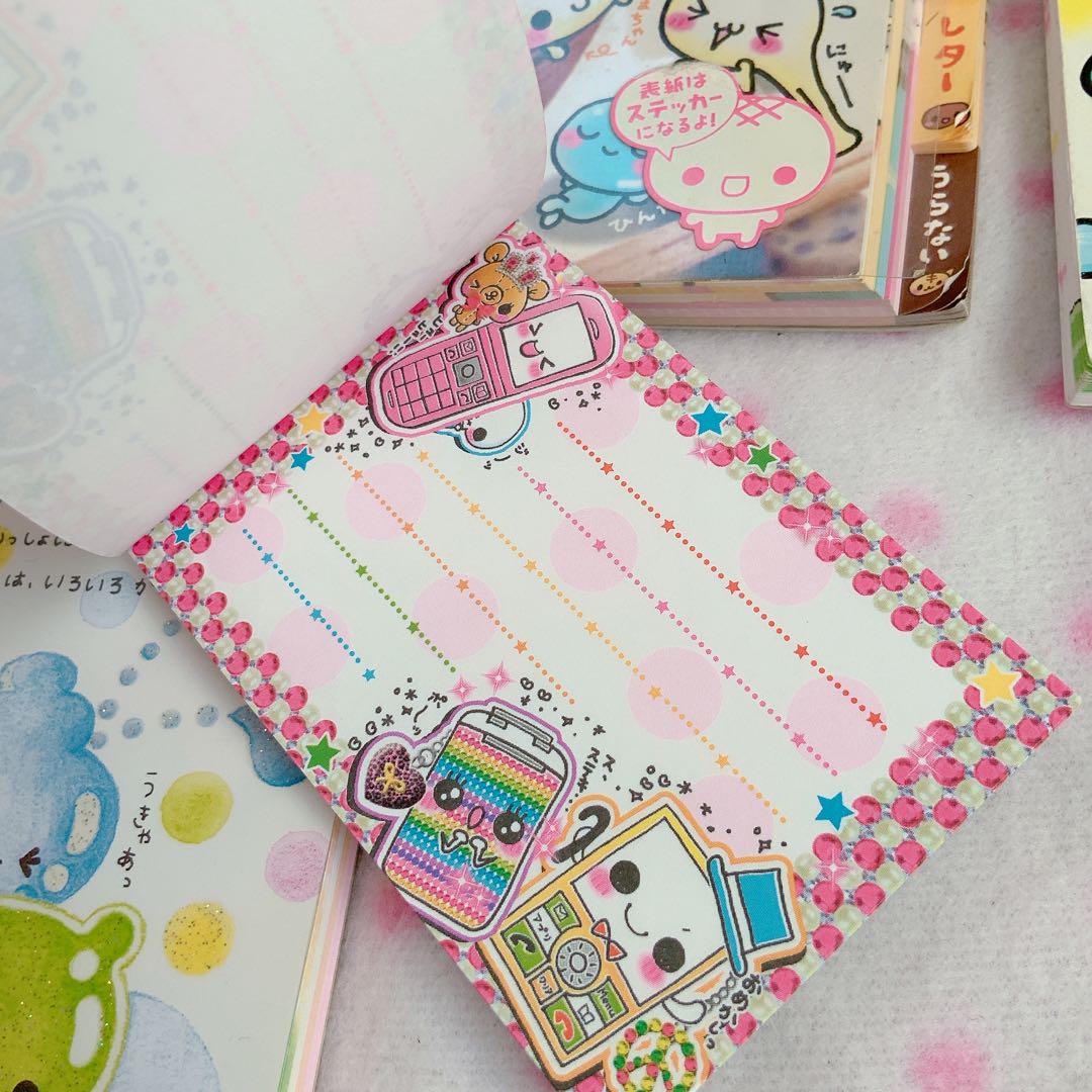 d*3様 平成レトロ　メモ帳　セット　まとめ売り　シール
