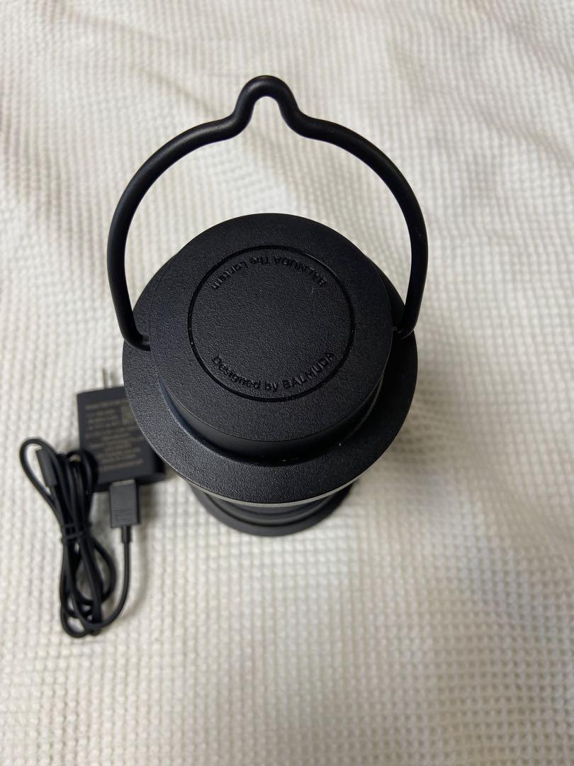 ほぼ新品BALMUDA ランタン 黒 充電器付き