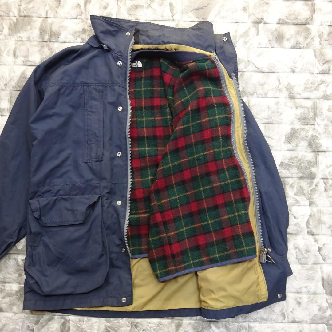 即発送可能】 ノースフェイス ブルゾン L ネイビー ライナー着脱可能