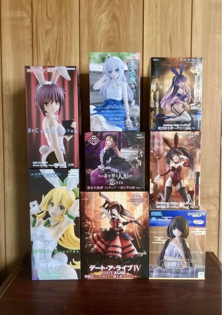 美少女フィギュアまとめ売り8個時崎狂三AMP喜多川海夢長門有希夜刀神十香イレイナ