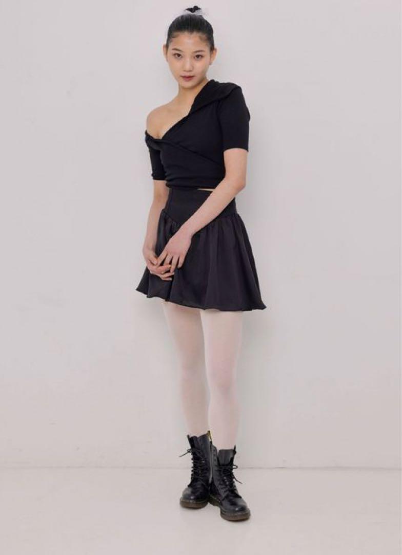 not your rose エリンスカート ERIN SKIRT BLACK - スカート