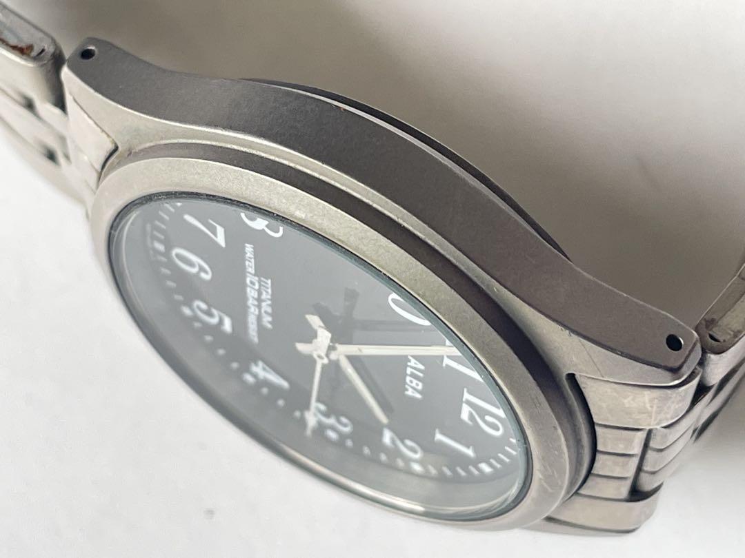時計 SEIKO ALBA TITANIUM QUARTZ V501-0BC0