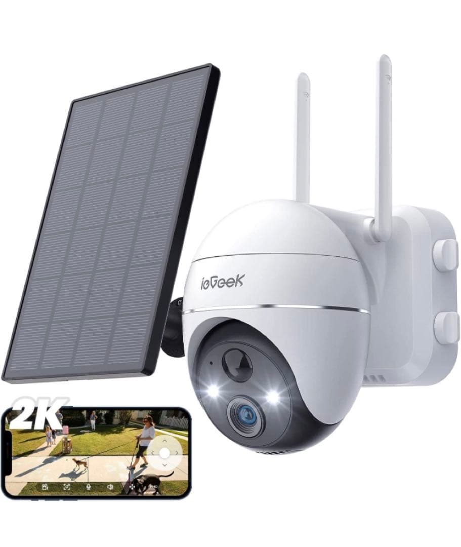 2022年春の ieGeekセキュリティカメラ、屋外、ソーラーセキュリティ