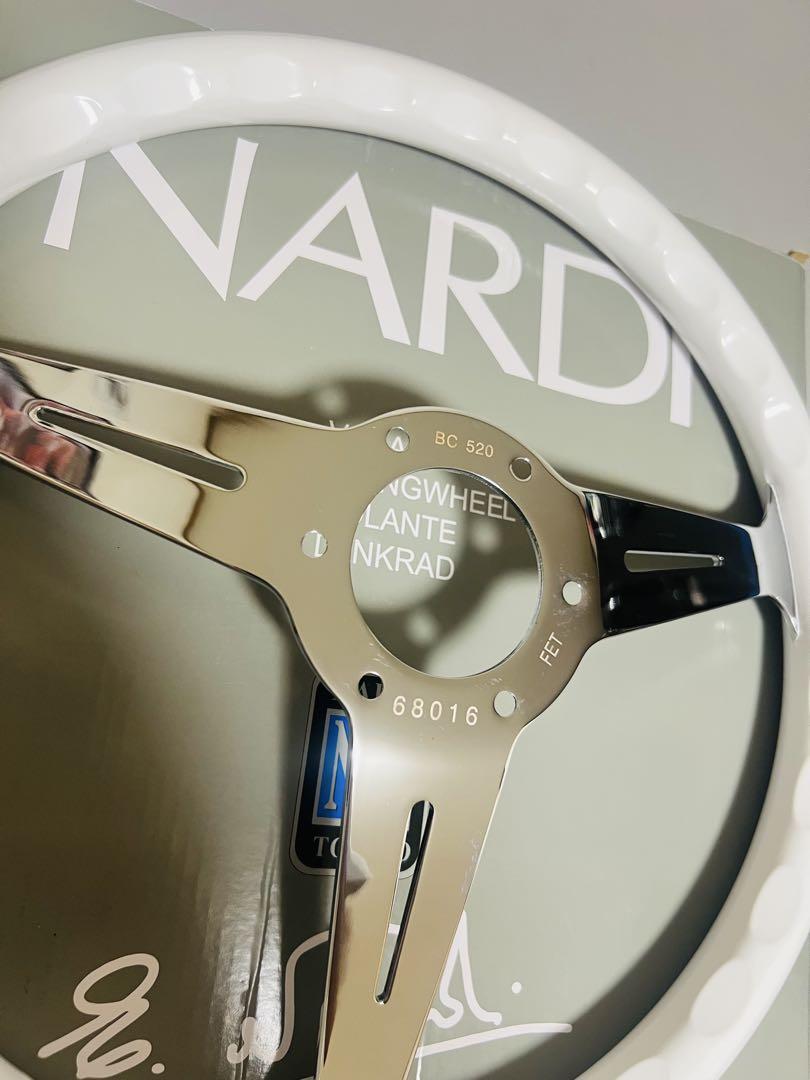 【大特価セール】NARDI ナルディクラシック ホワイトステアリング 14インチ