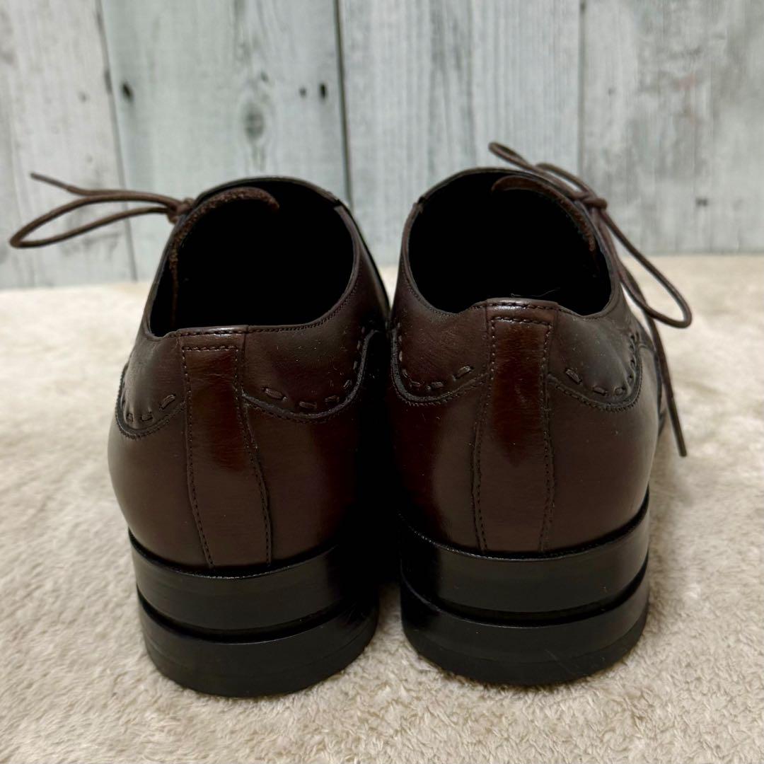 KATHARINE HAMNETTドレスシューズ 26.5 極美品 ブラウン