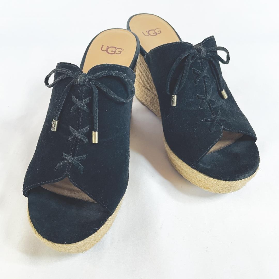 UGG ブラック サンダル アグ UGG アグ 厚底 サンダル ゴールデンスター