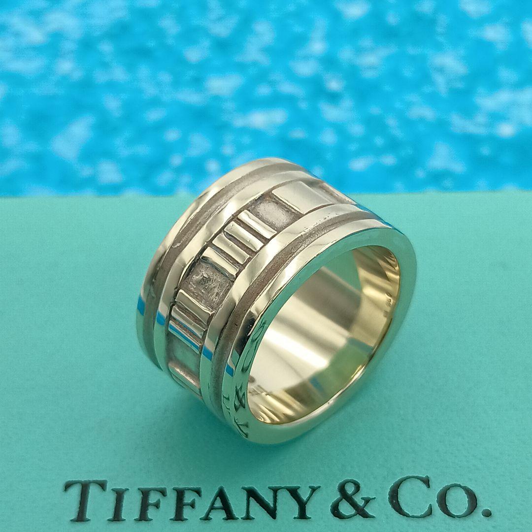 【メール便不可】 TIFFANY&Co.ティファニー シルバー ワイド アトラスリング 11号 アクセサリー