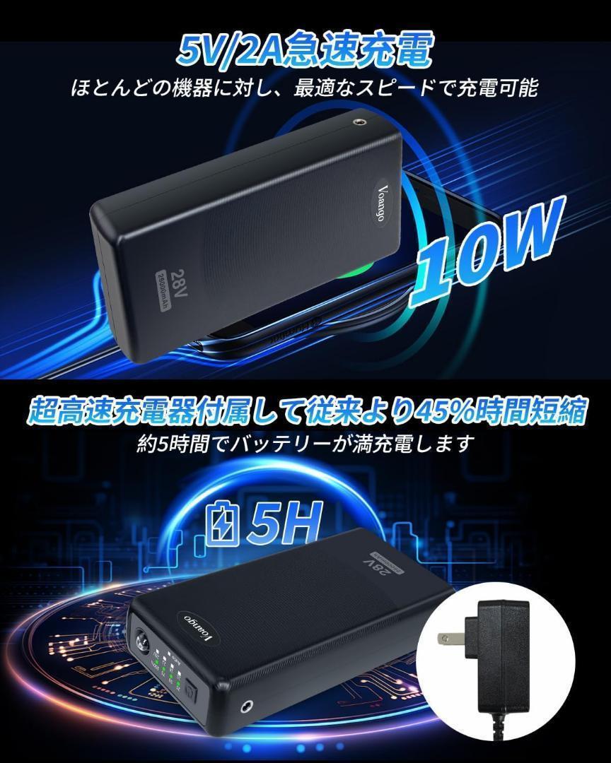 【M2225-108-80】ファンバッテリーセット 26000mAh 28V