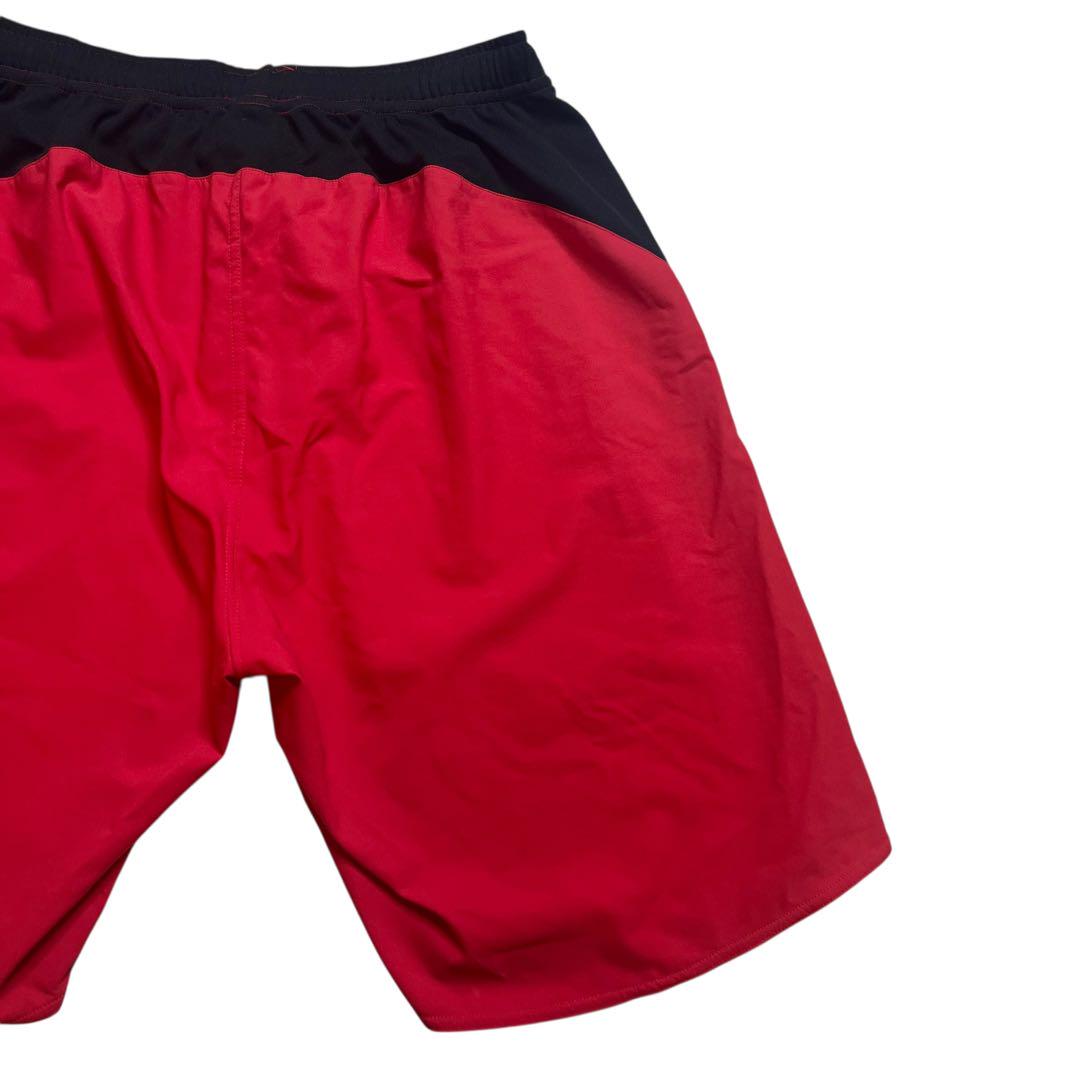 美品 ATHLETA アスレタ ハーフパンツ トレーニングウェア 緑 赤 XL
