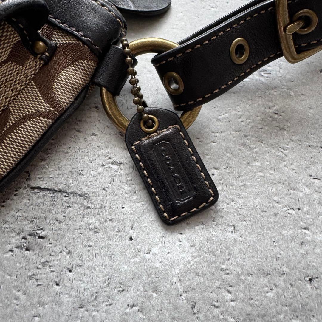 COACH Legacy Turnlock Signature 2way Bag