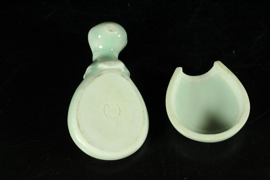 メーカー直売所 香合 砂金袋 青磁 諏訪蘇山作 共箱(K-BB522) メルカリ - 工芸品