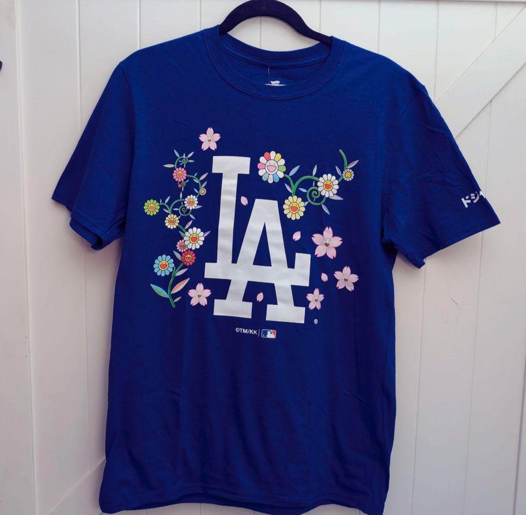 村上隆 × ロサンゼルス ドジャース コラボTシャツ Mサイズ ブルーFanatics