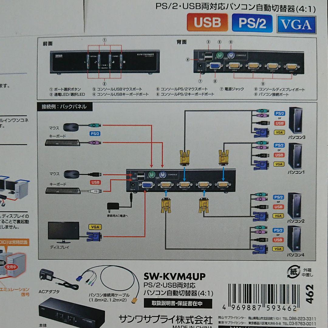 未使用 サンワサプライ SANWA 2 USB両対応パソコン自動切替器 SUPPLY PS 未使用 サンワサプライ SANWA 2 USB両対応パソコン自動切替器 SUPPLY PS