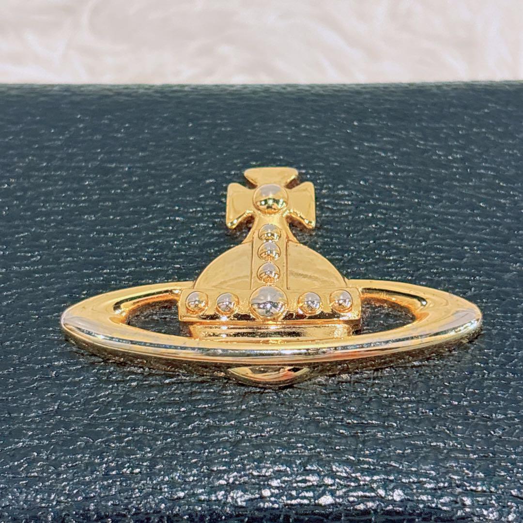 VivienneWestwood 三つ折財布 がま口財布 ブラック ビッグオーブ