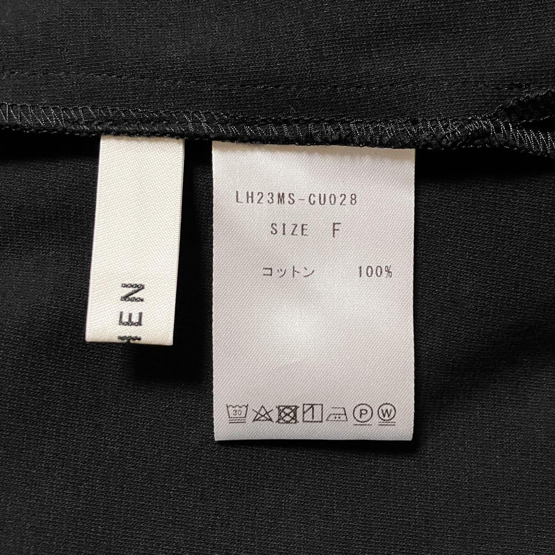 LOHEN ローヘン 23SS スクエアケープカットソー 半袖 ブラック