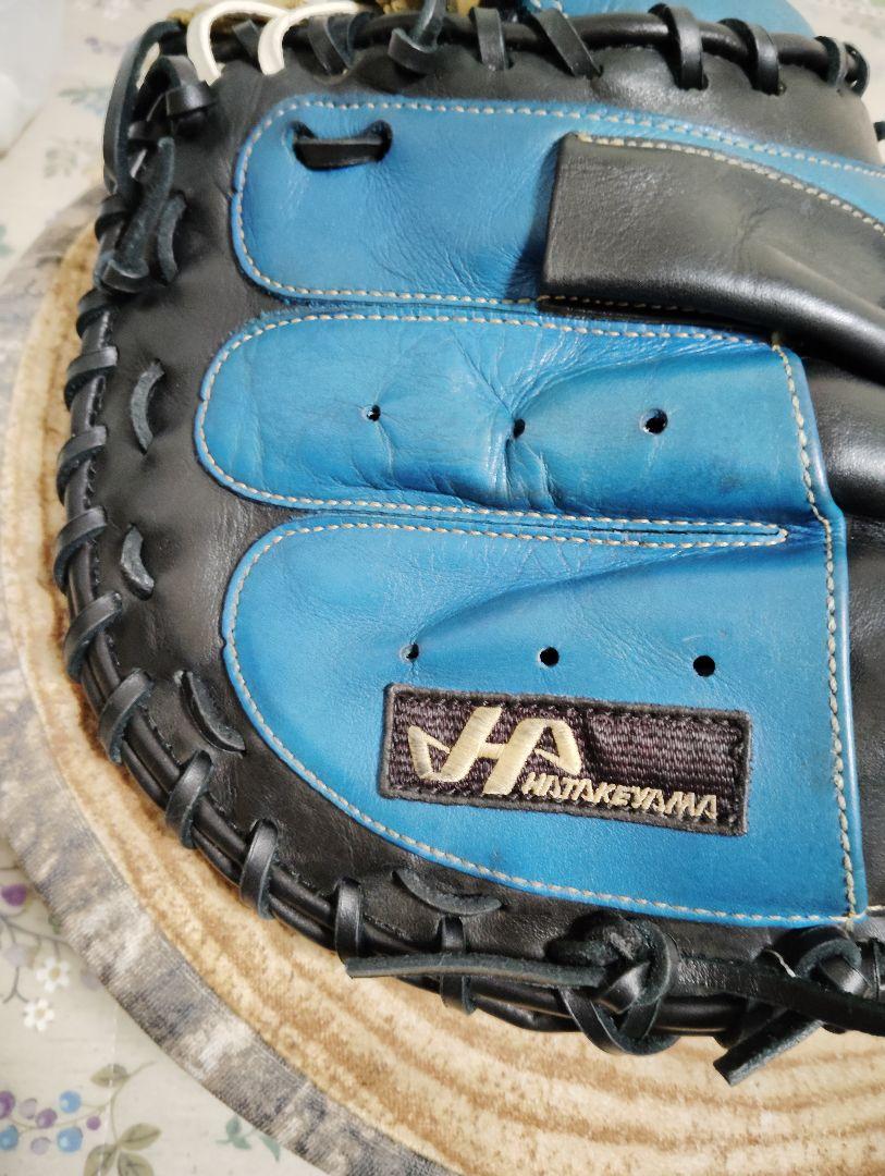 HATAKEYAMA キャッチャーミット 青黒　軟式　一般用