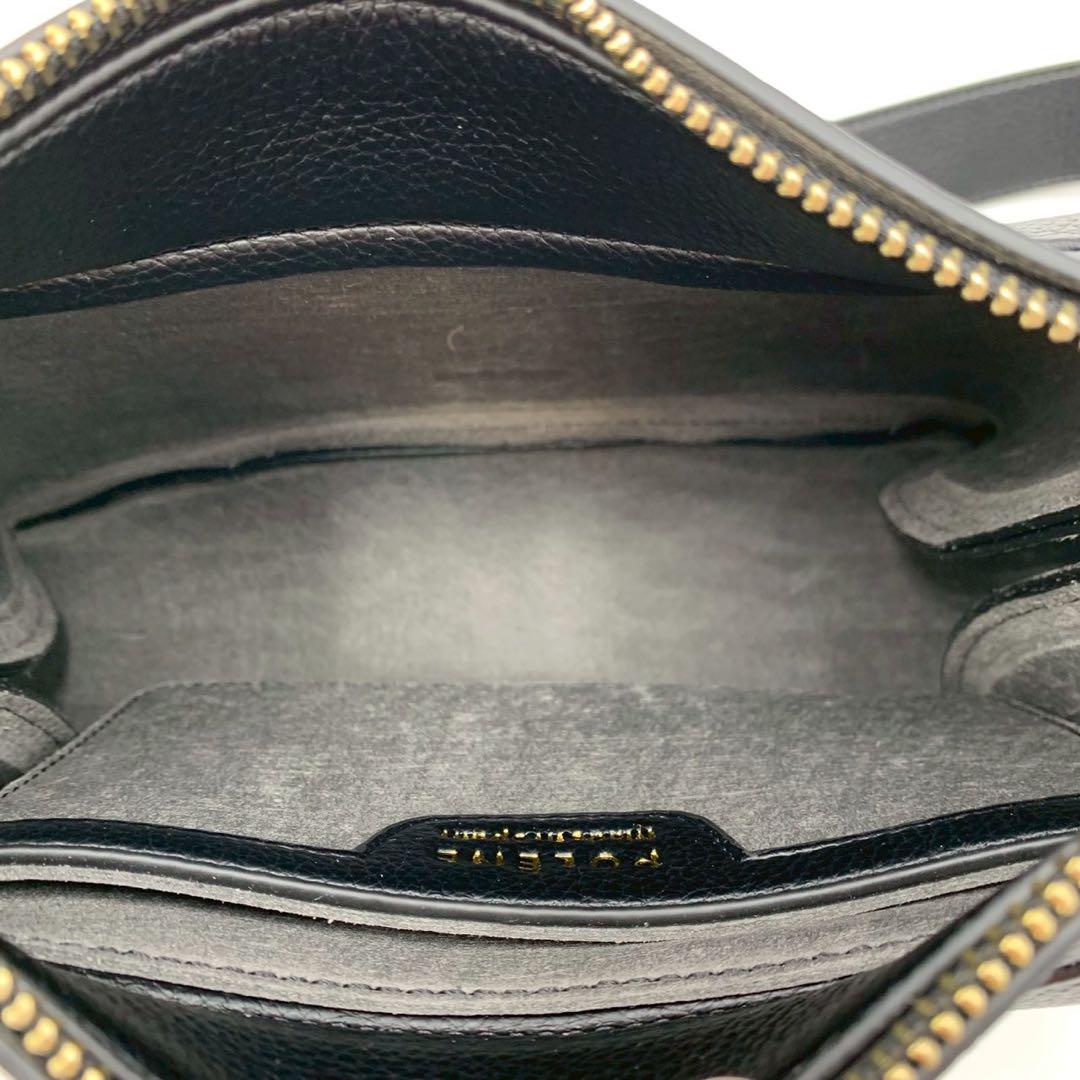 未使用保管品 ポレーヌ ウミ ショルダーバッグ ハーフムーン