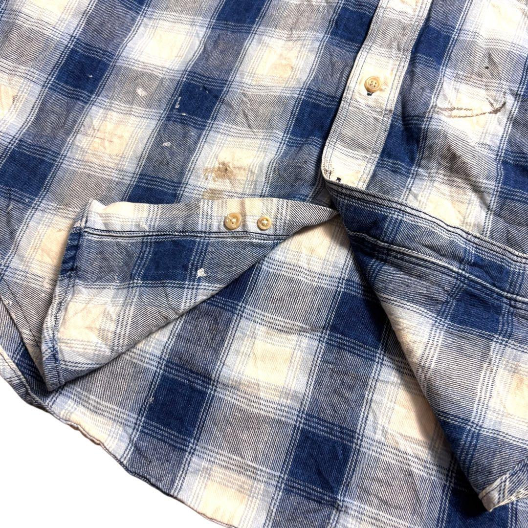 オンブレチェックネルシャツ