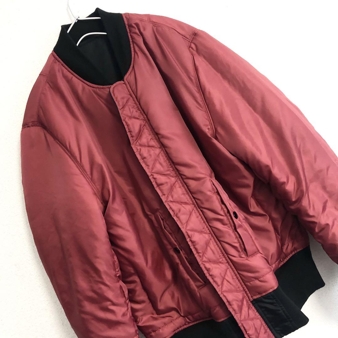 美品　ALPHA バックロゴ MA-1 フライトジャケット ブラック LARGE