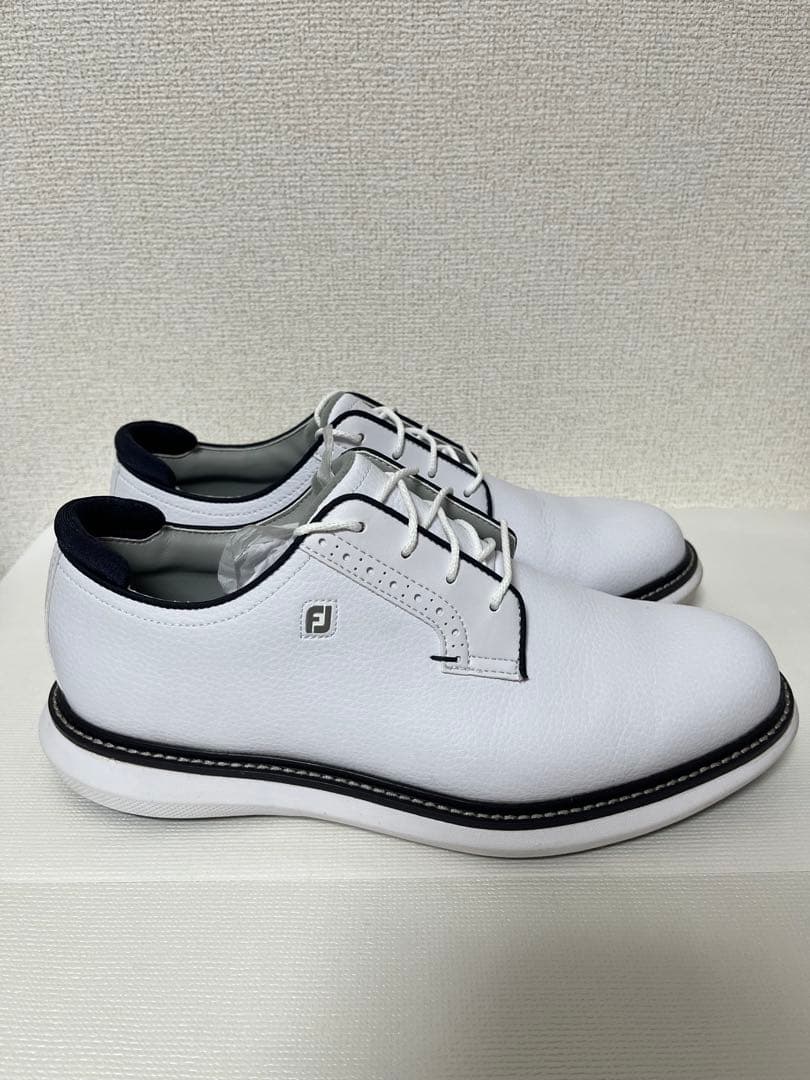 フットジョイ トラディションズ メンズ スパイクレスシューズ 【白27cm】