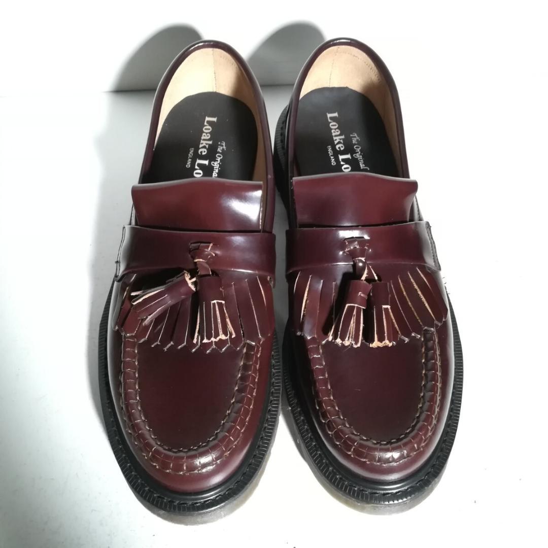 c0896 【1,2回着用程度・極美品】 ローク Loake キルトタッセル 6