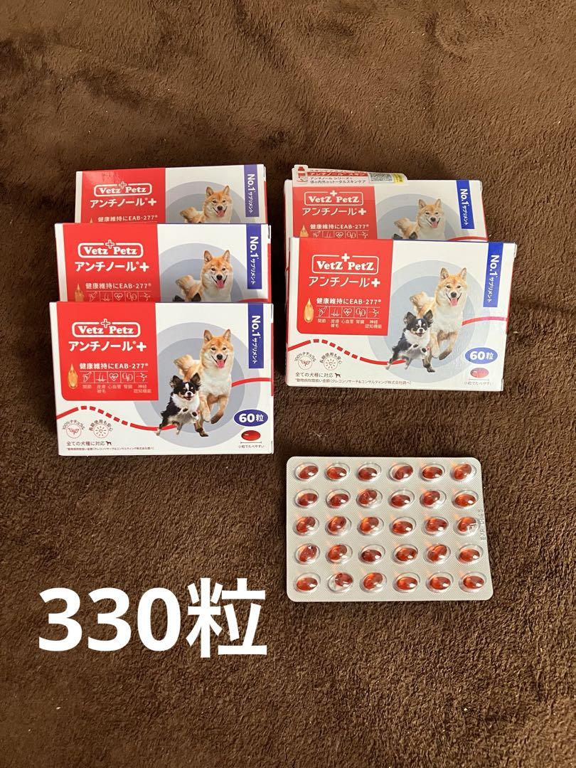 アンチノール プラス★60粒入×5箱+バラ30粒　合計330粒