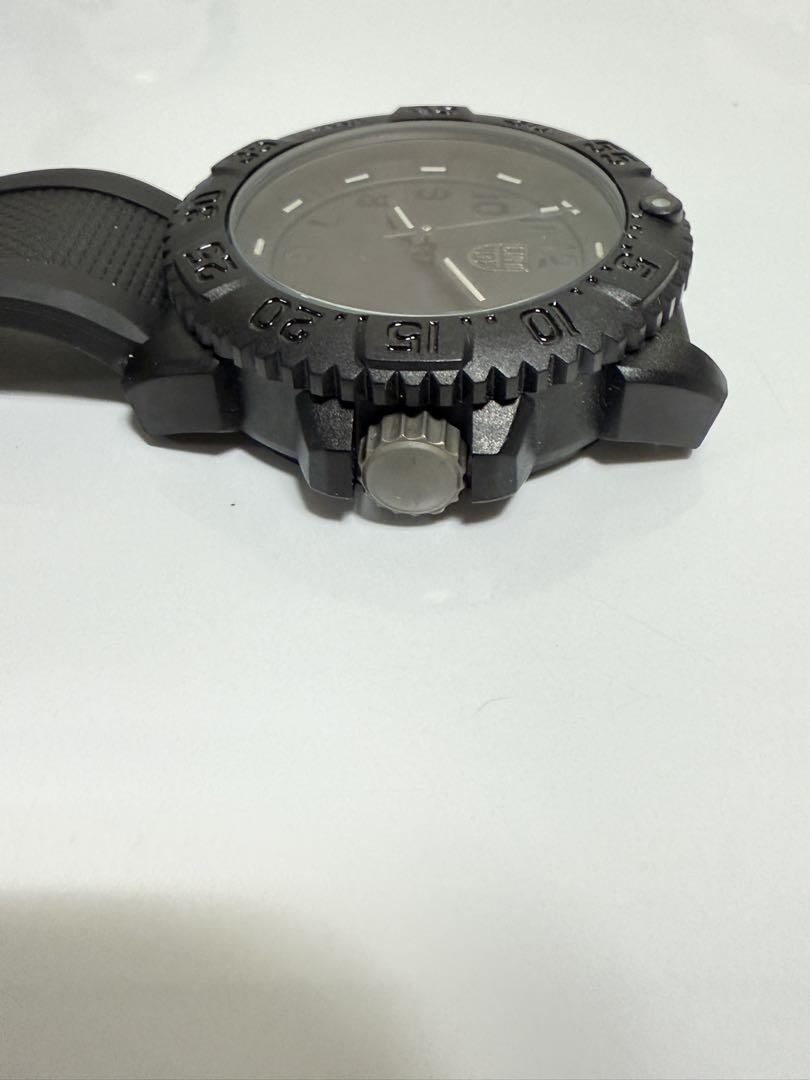 {ジャンク}Luminox 3050 ブラック ラバーベルト