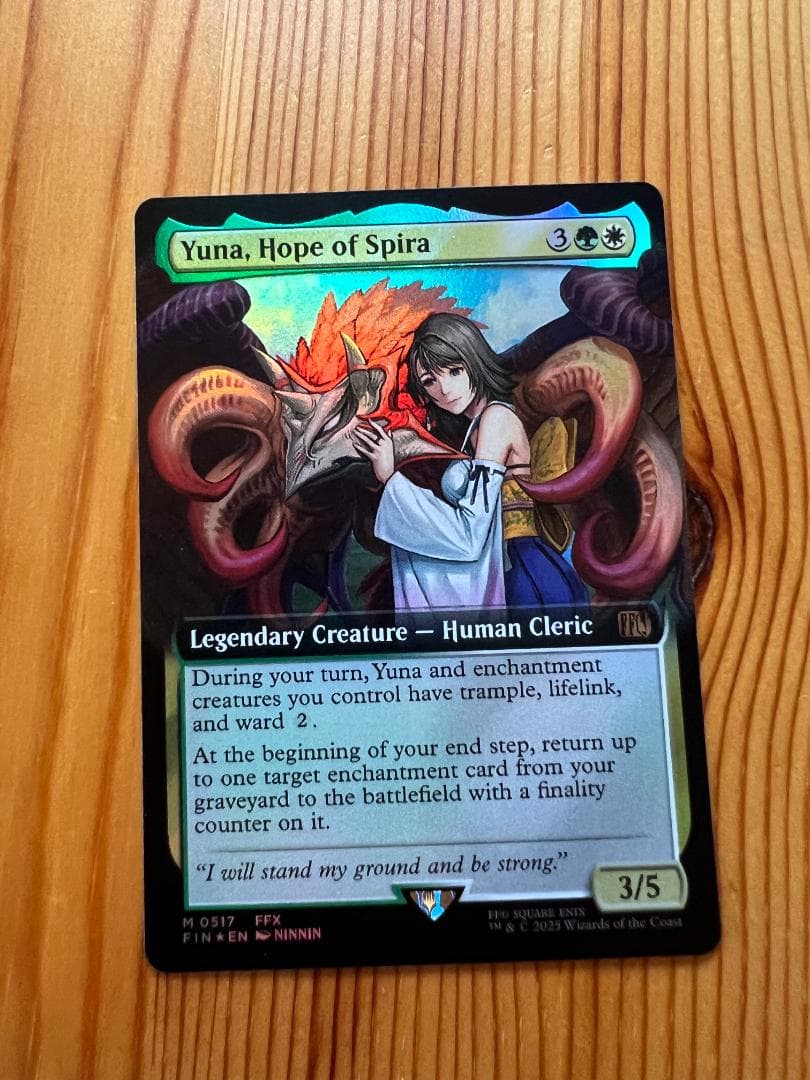 MTG FF Yuna Borderless Foil