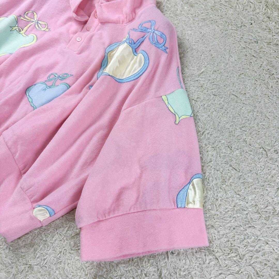 海外限定スパイク販売 完売品✨ジェニーファックス 80's POLO トップス 22ss ピンク トップス