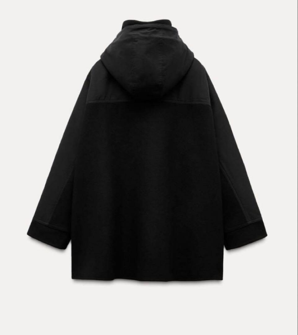 タグ付き】ZARA ウールコンビネーションパーカー