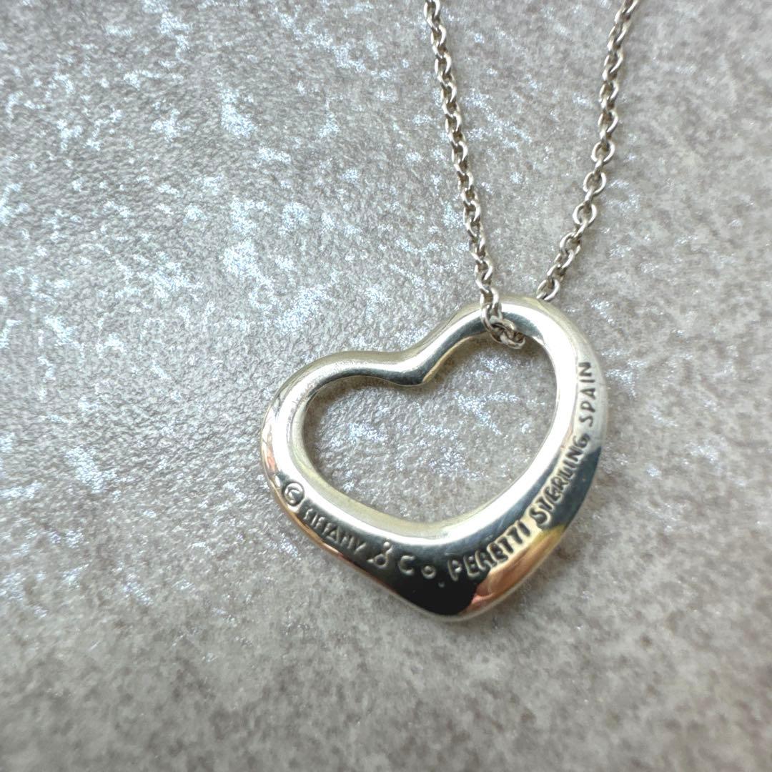 TIFFANY&Co. STERLING オープンハート シルバーネックレス