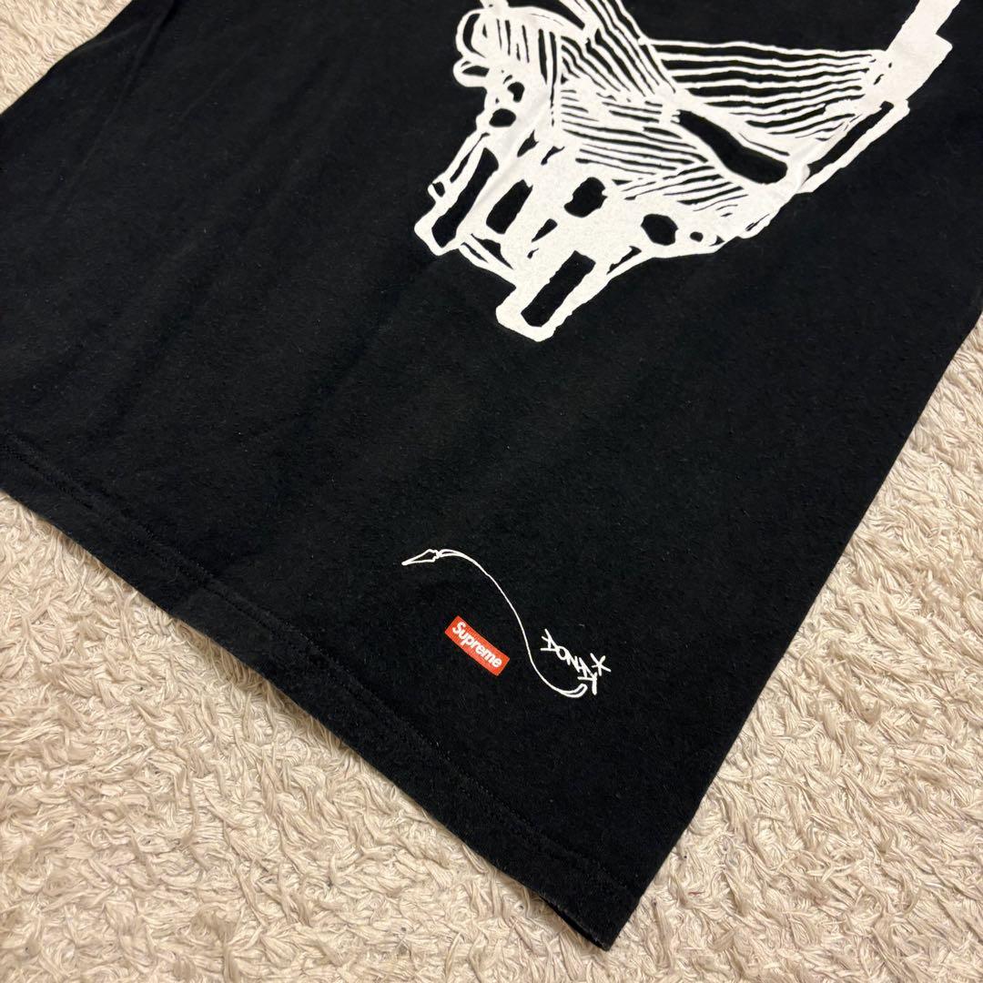 Supreme シュプリーム Tシャツ バックプリント ストリート 一点物 黒色