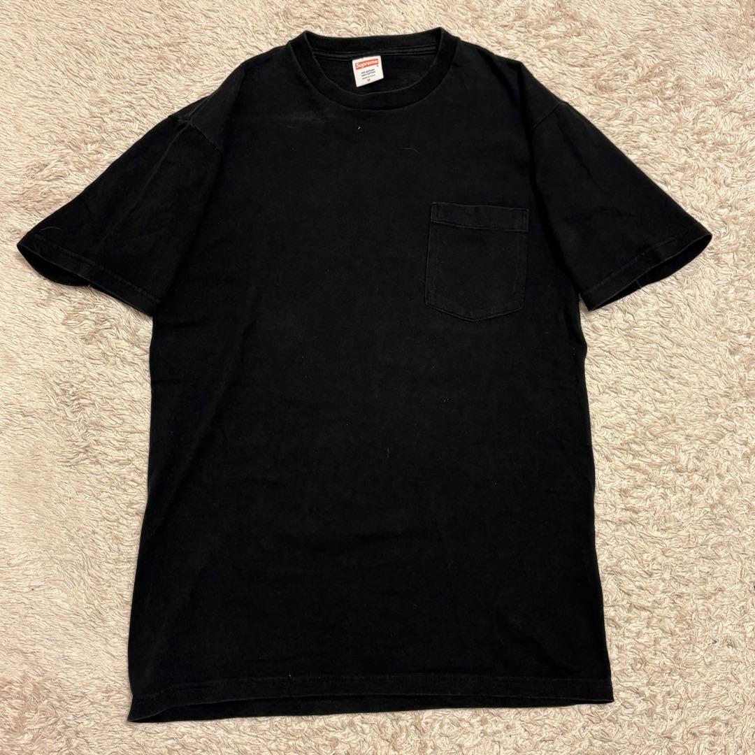 Supreme シュプリーム Tシャツ バックプリント ストリート 一点物 黒色
