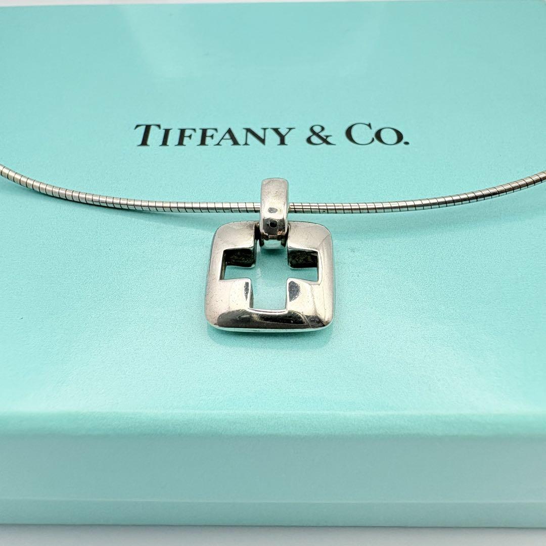 Tiffany&Co. ティファニー オープンクロス スクエア ネックレス