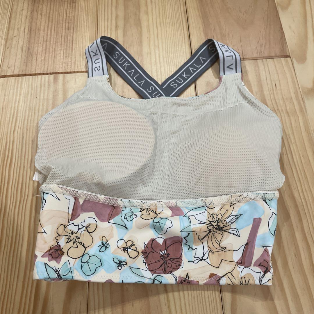 新品SUKALA スカーラ花柄スポーツブラ Lサイズ
