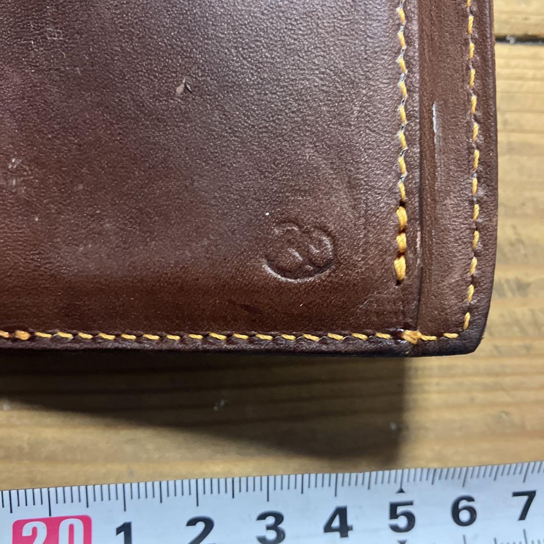 レッドムーンレザー 三つ折り財布