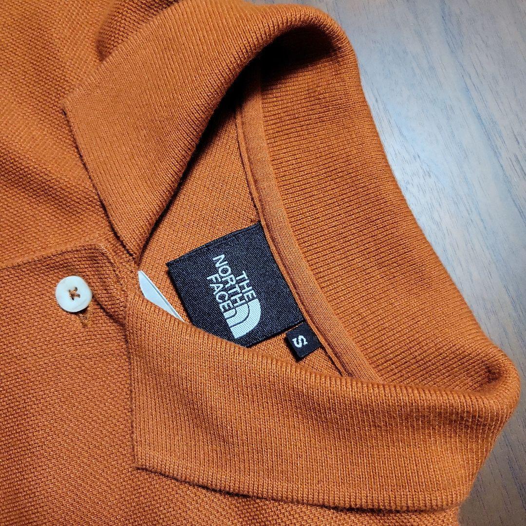 THE NORTH FACE 】ポロシャツ くすみ系のオレンジ Sサイズ