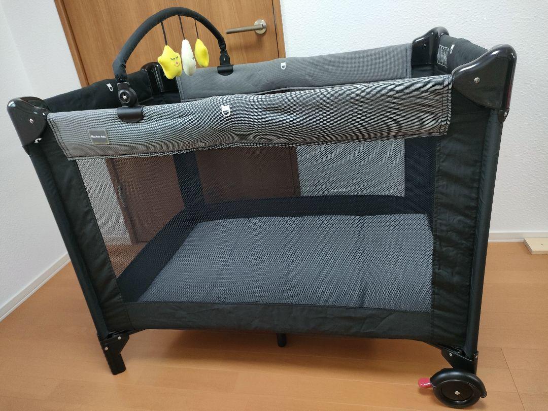 ★美品★カトージ　ベビーベッド　プレイヤード　折りたたみ