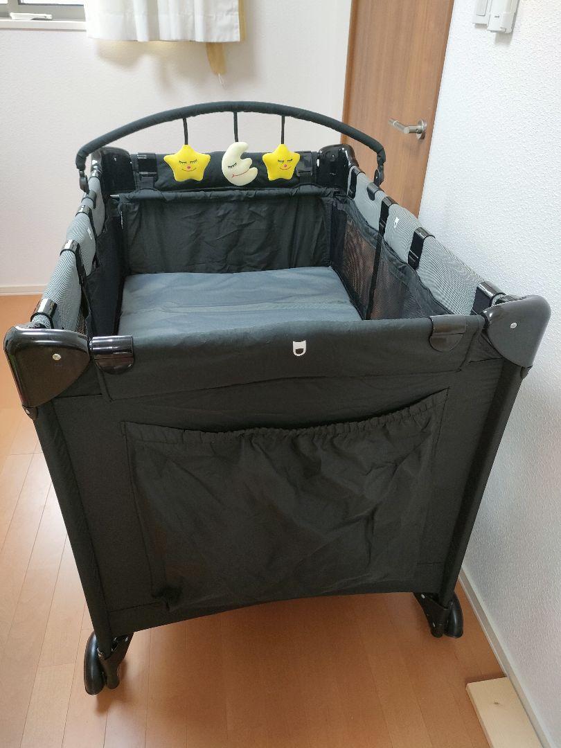 ★美品★カトージ　ベビーベッド　プレイヤード　折りたたみ