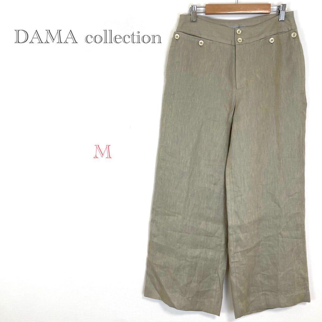 ＊ダーマコレクション【M】リネンワイドパンツ カジュアル シンプル 春夏 5,382円