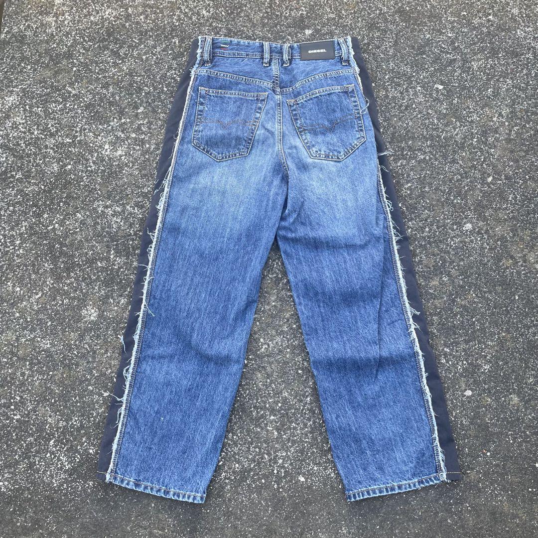 DIESEL FLIP-E 切替 ストレート デニム パンツ y2k